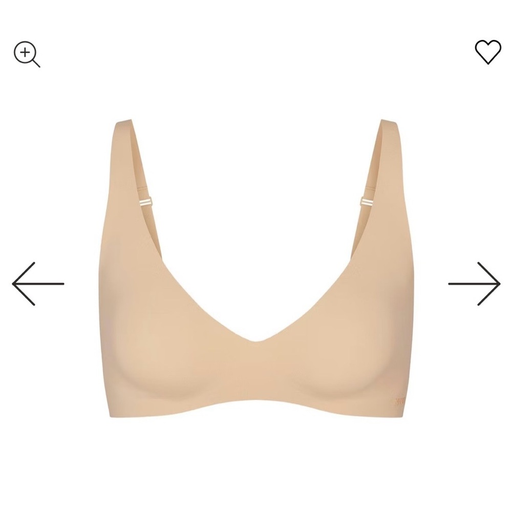 SKIMS plunge bralette (wireless/no padding)